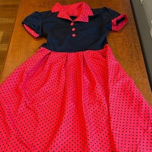 Black and Red Polka Dot Dress